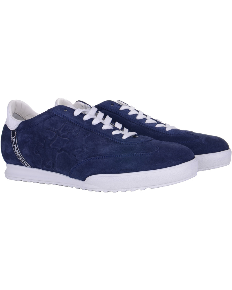 Herre | La Martina Camoscio Sneaker Indigo | La Martina | Camoscio Sneaker Indigo