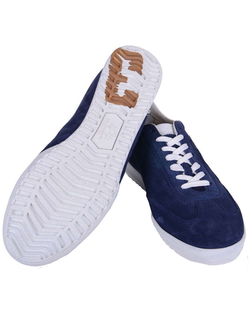 Herre | La Martina Camoscio Sneaker Indigo | La Martina | Camoscio Sneaker Indigo