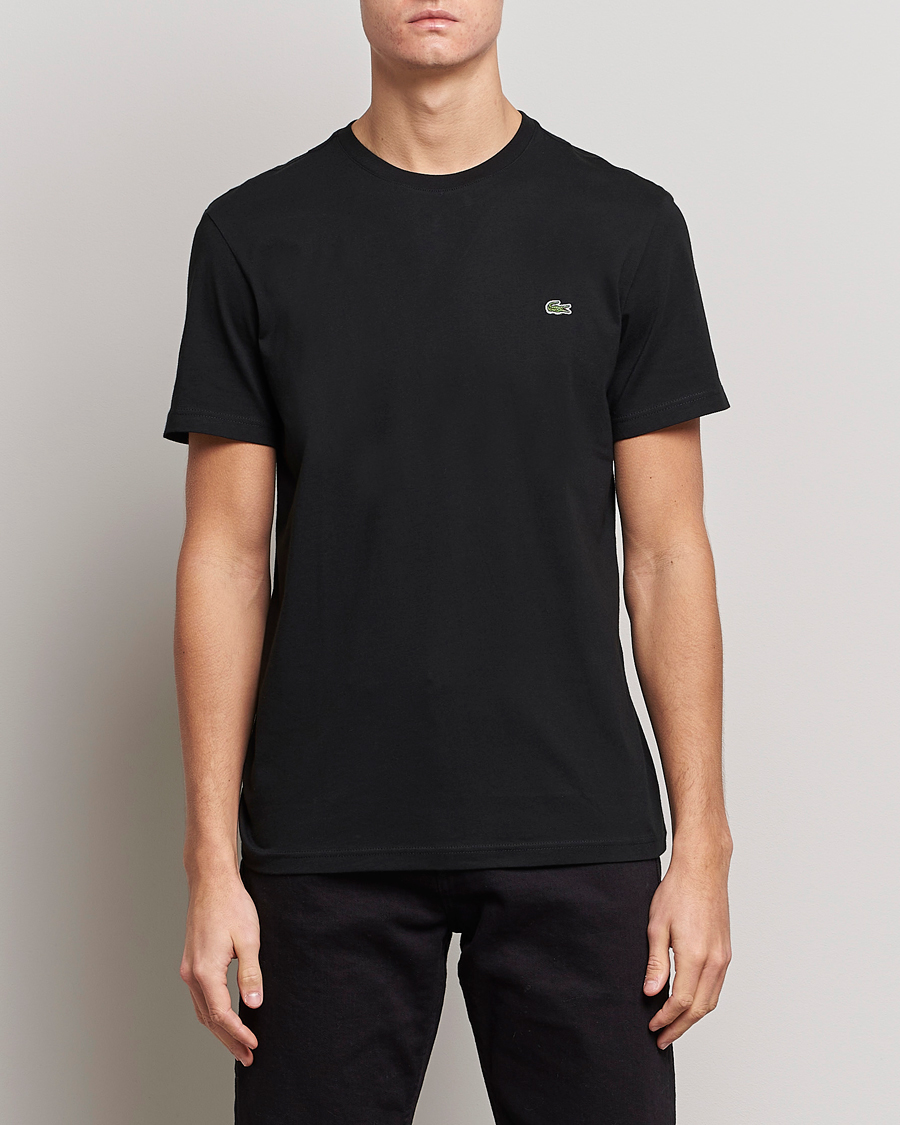 Herre | Lacoste | Lacoste | Crew Neck T-Shirt Black