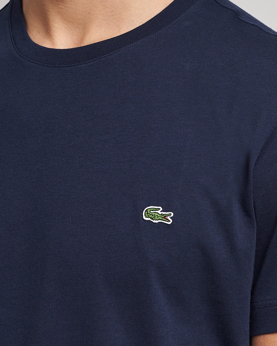 Herre | T-Shirts | Lacoste | Crew Neck T-Shirt Navy