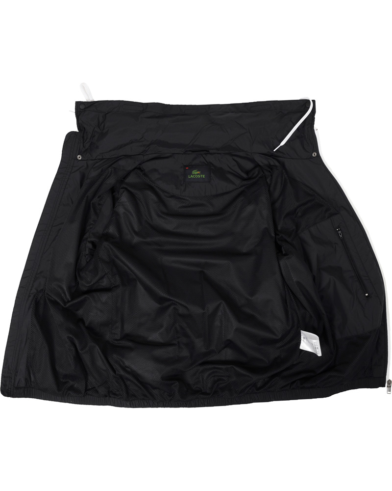 Herre | Jakker | Lacoste | Hood Windbreaker Jacket Black/White