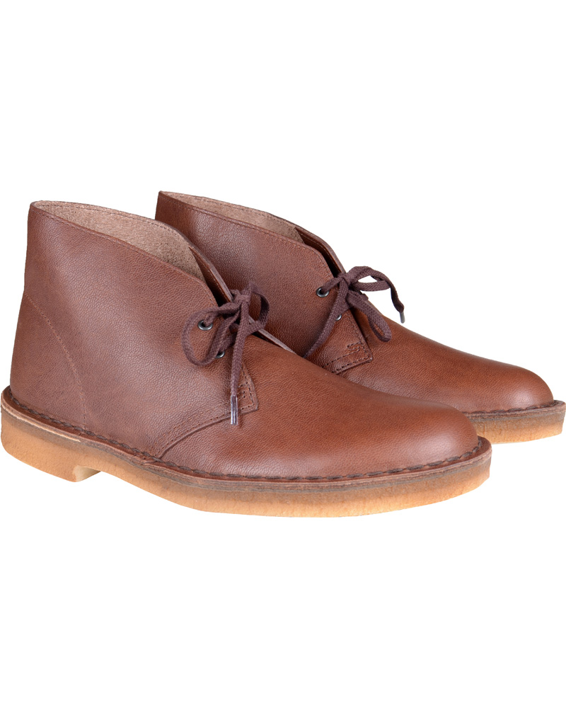 Banyan gård At Clarks Originals Leather Desert Boot Brown - CareOfCarl.dk