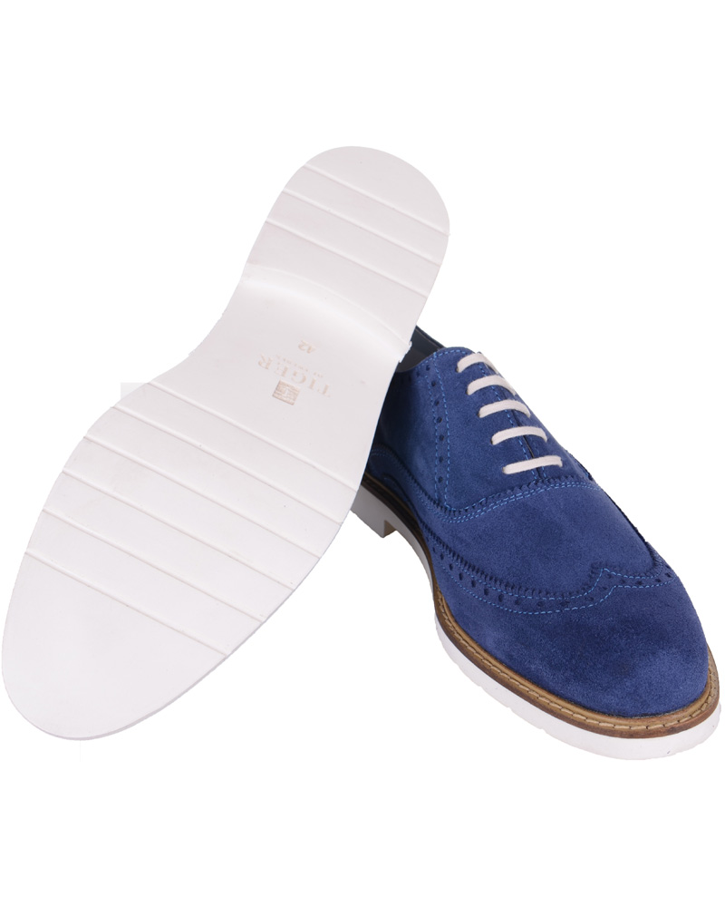 Herre | Tiger of Sweden Leon 54 Brogue Blue | Tiger of Sweden | Leon 54 Brogue Blue