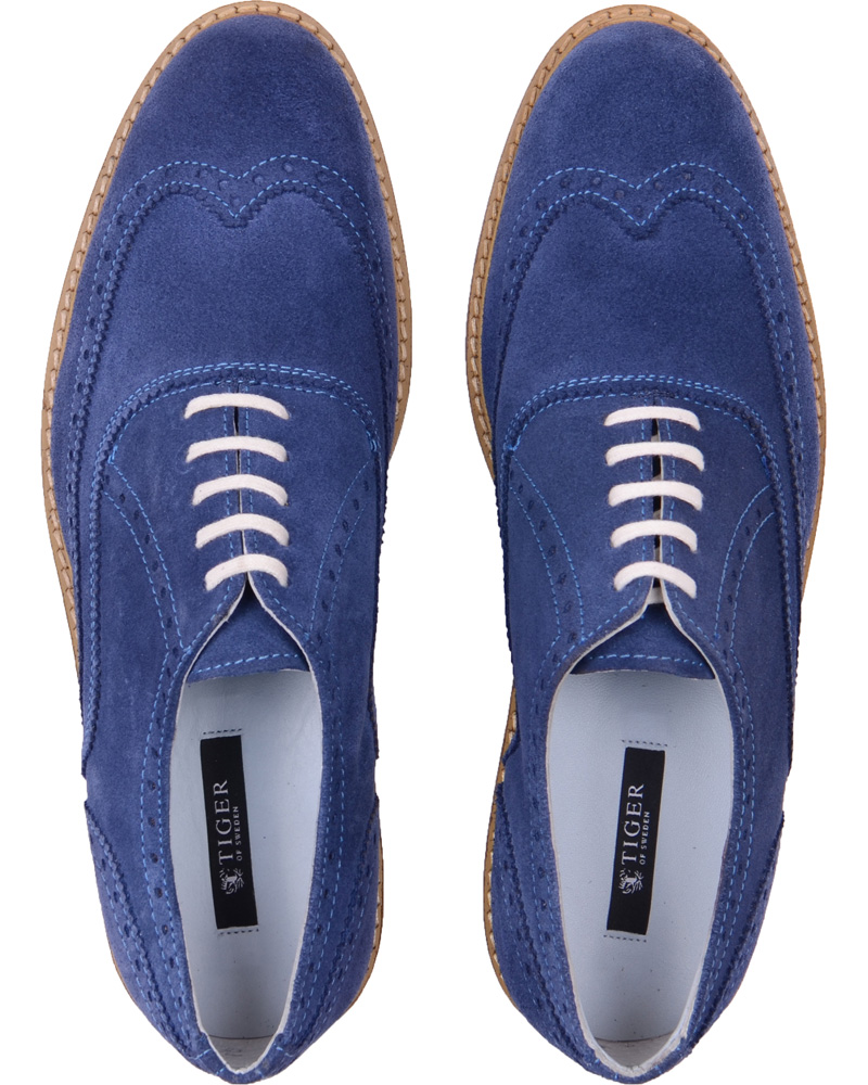 Herre | Tiger of Sweden Leon 54 Brogue Blue | Tiger of Sweden | Leon 54 Brogue Blue