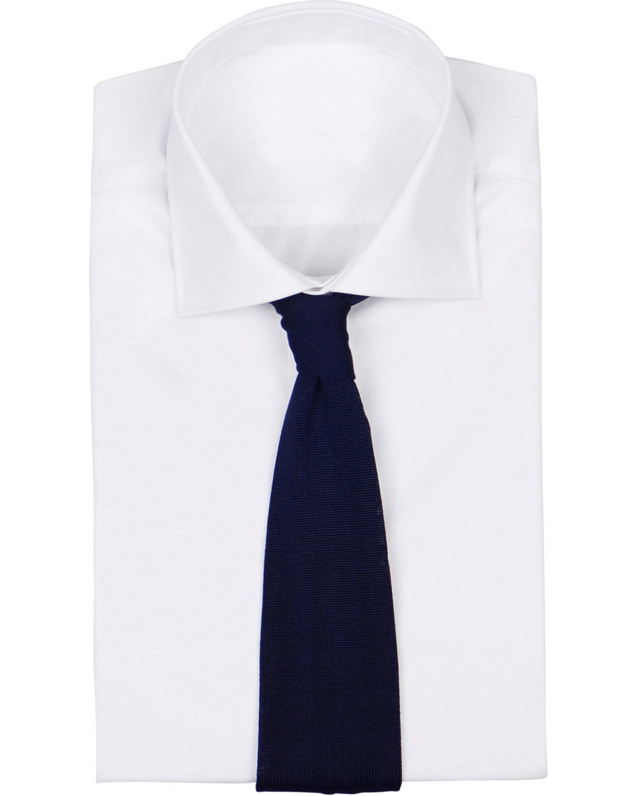 Herre | Tiger of Sweden Peschici Tie 7,5 cm Blue | Tiger of Sweden | Peschici Tie 7,5 cm Blue