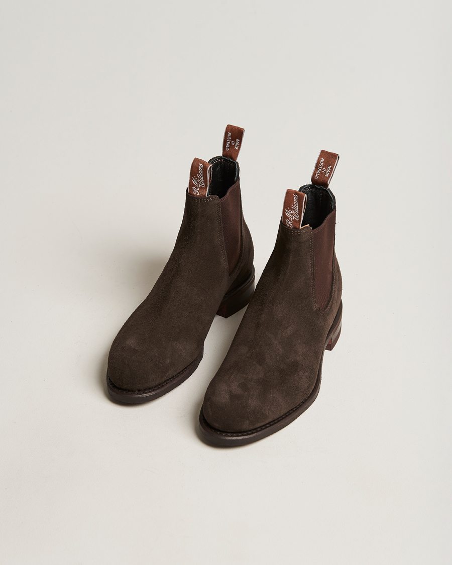 Herre | Sko i ruskind | R.M.Williams | Wentworth G Boot  Chocolate Suede