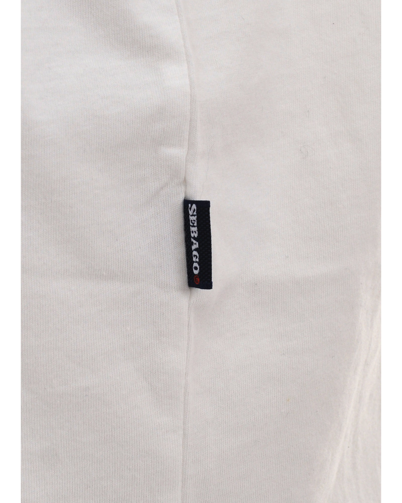 Herre | T-Shirts | Sebago | Anchor Tee Print T-Shirt Sail White