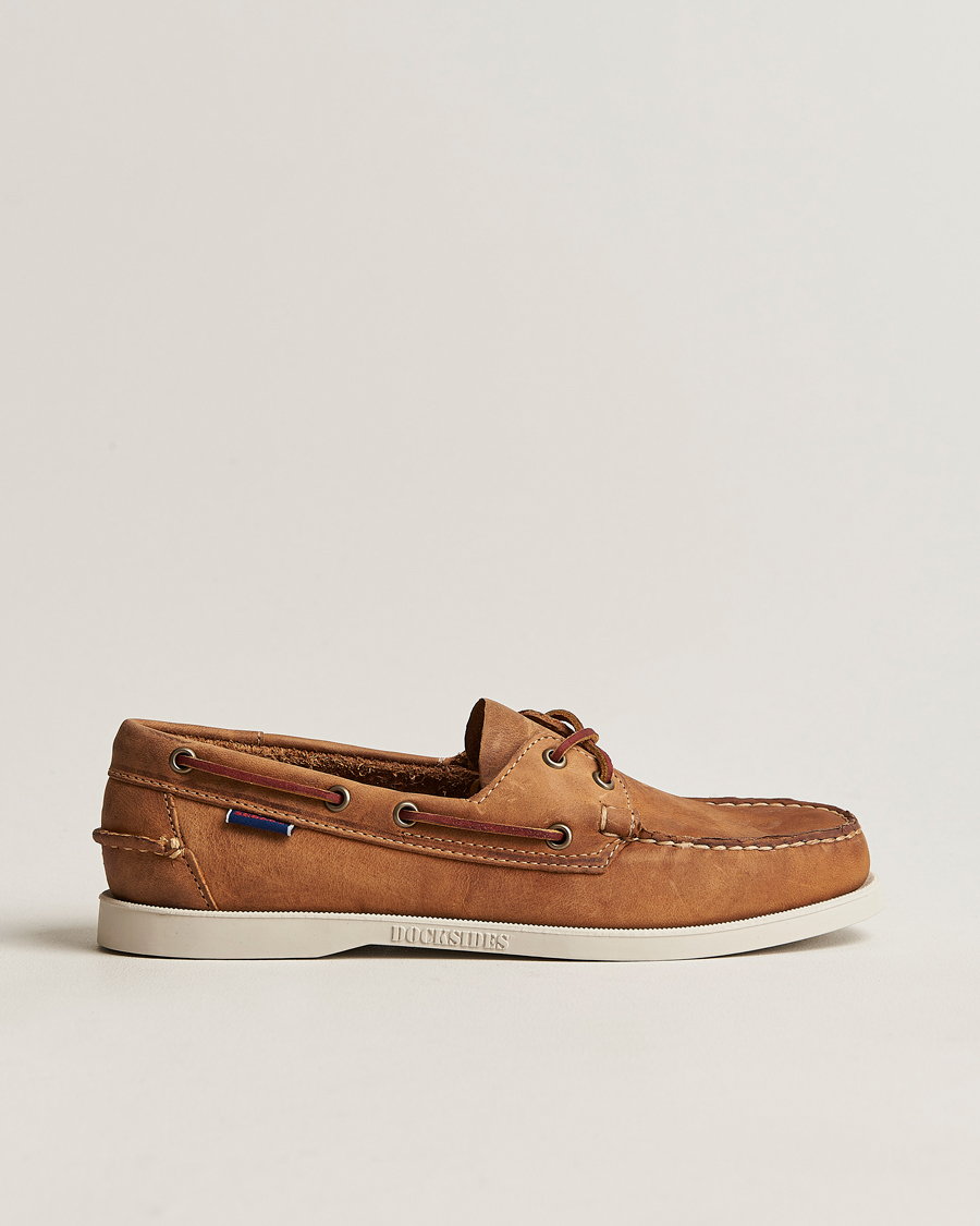 Herre | Sejlersko | Sebago | Docksides Nubuck Boat Shoe Brown