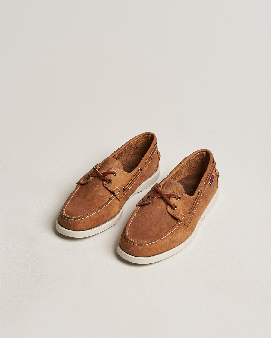 Herre | Sejlersko | Sebago | Dockside Nubuck Boat Shoe Brown