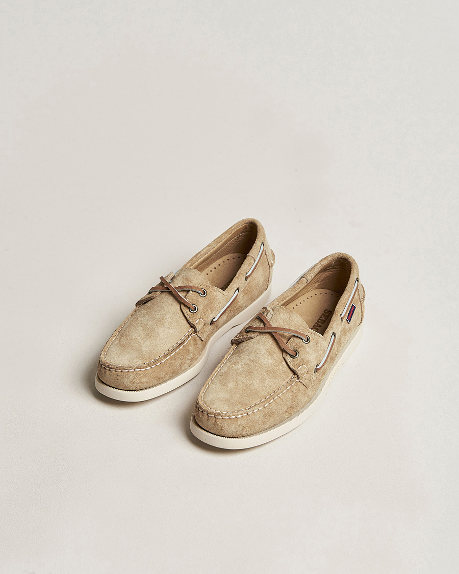 Herre | Afdelinger | Sebago | Docksides Suede Boat Shoe Beige Camel