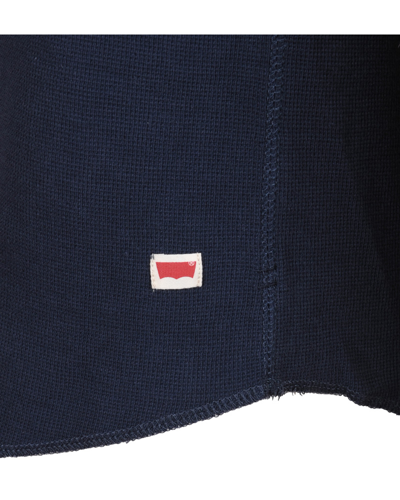 Herre | Trøjer | Levi's | Levis Long Sleeve Slim Waffle Henly Dress Blues