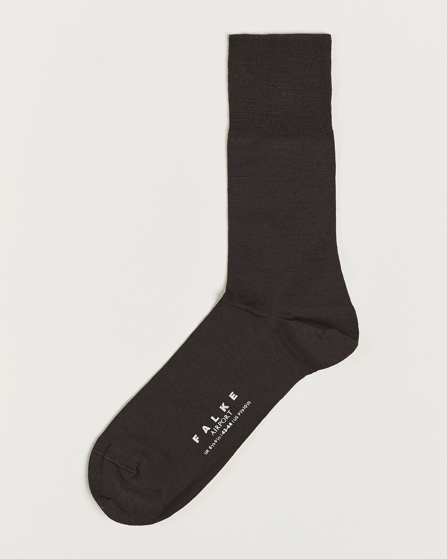 flaskehals Primitiv dynasti Falke Airport Socks Brown - CareOfCarl.dk