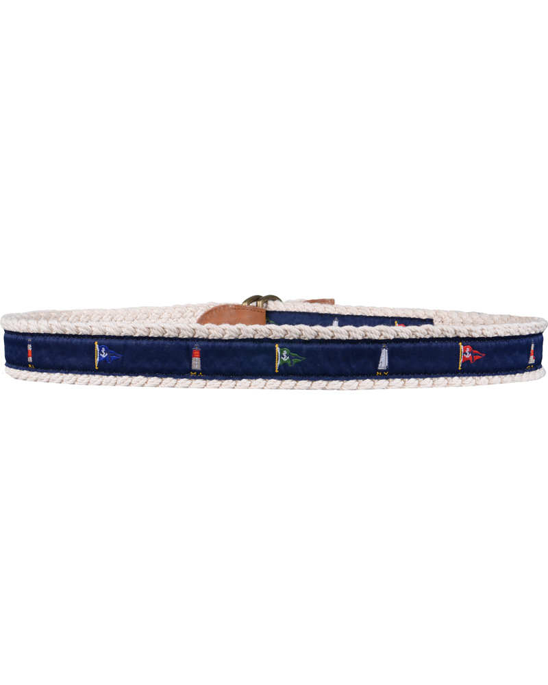 Herre |  | Polo Ralph Lauren | Light House Belt 4 cm Natural/Navy
