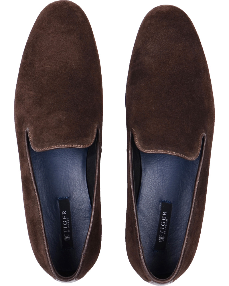 Herre | Tiger of Sweden Vincent 01 Suede Loafer Chocolate | Tiger of Sweden | Vincent 01 Suede Loafer Chocolate
