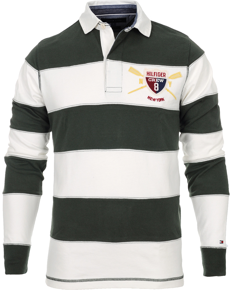 Herre | Trøjer | Tommy Hilfiger | Cliff Stripe Rugby Climbing Ivy