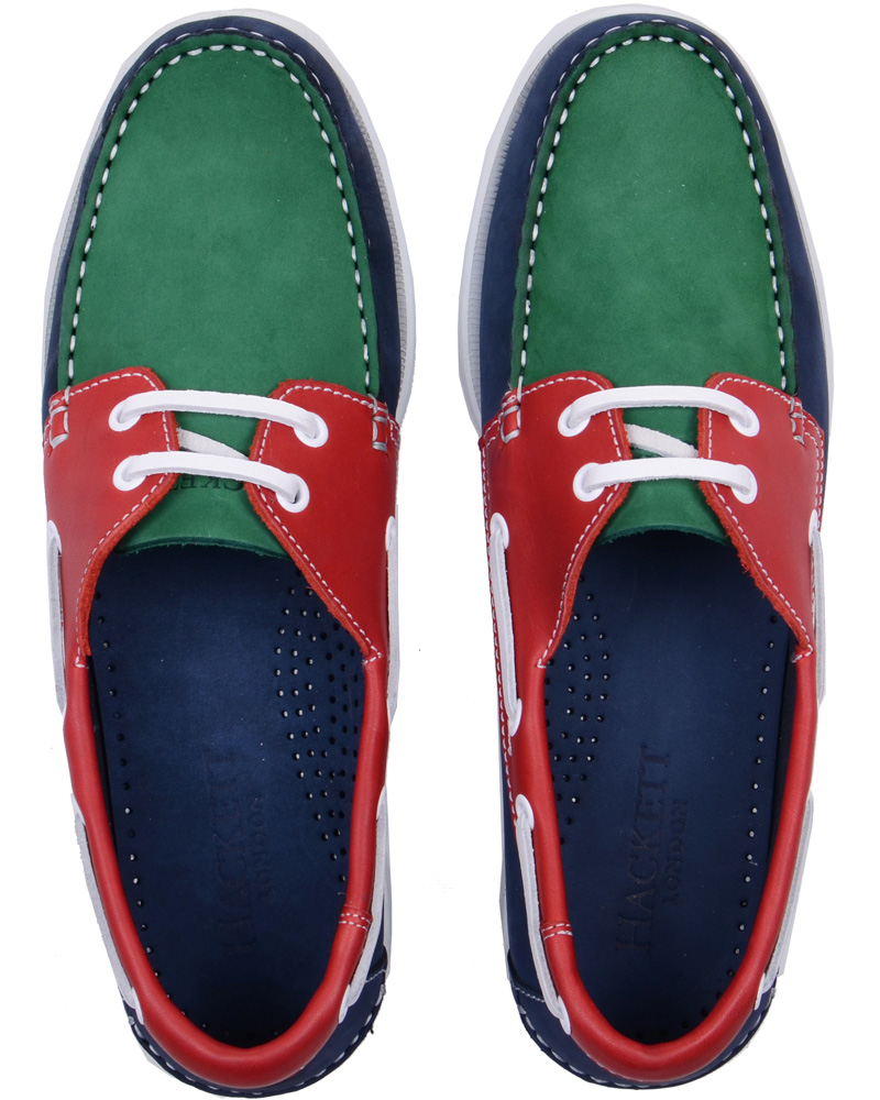 Herre | Hackett Three Colour Seglarsko Red/Green | Hackett | Three Colour Seglarsko Red/Green