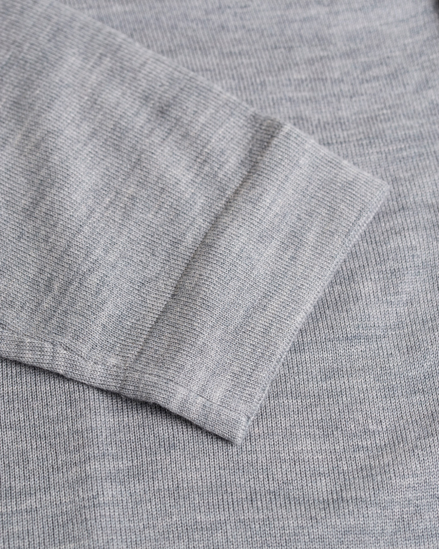 Herre | Trøjer | Filippa K | Fine Merino V-Neck Cardigan Grey Melange