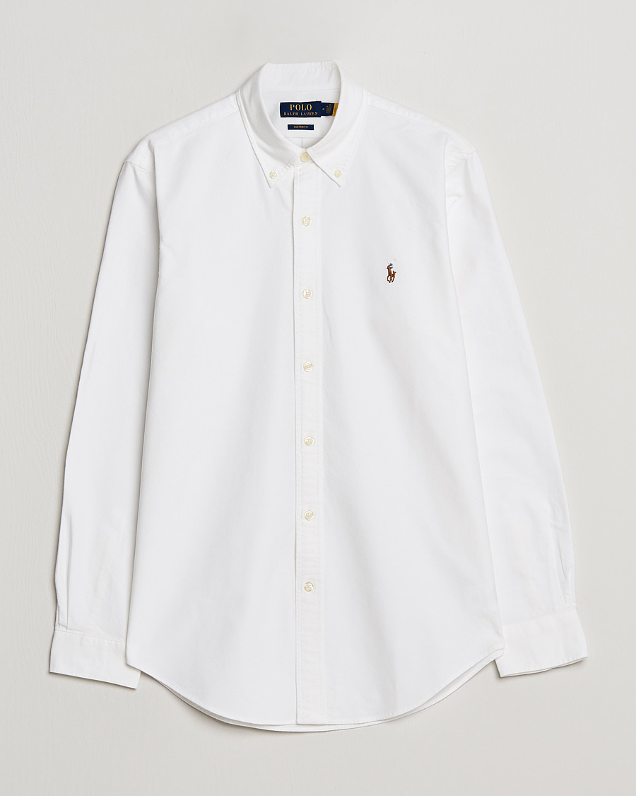 Herre | Manglende ID2 | Polo Ralph Lauren | Custom Fit Shirt Oxford White