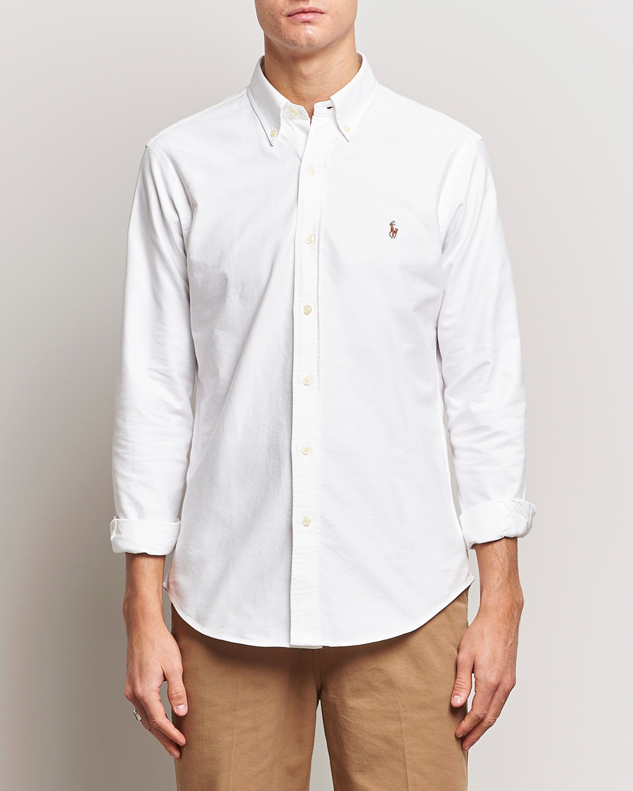 Herre | Casual | Polo Ralph Lauren | Custom Fit Oxford Shirt White