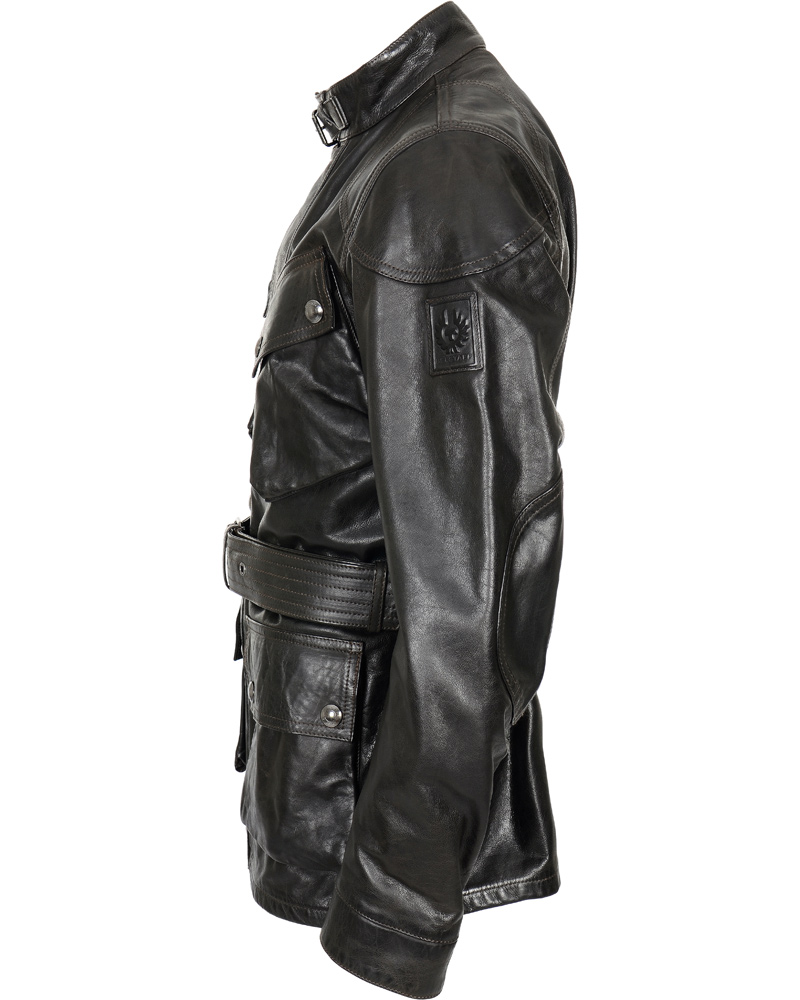 Herre | Jakker | Belstaff | Panther 4 Pocket Belted Leather Jacket Black