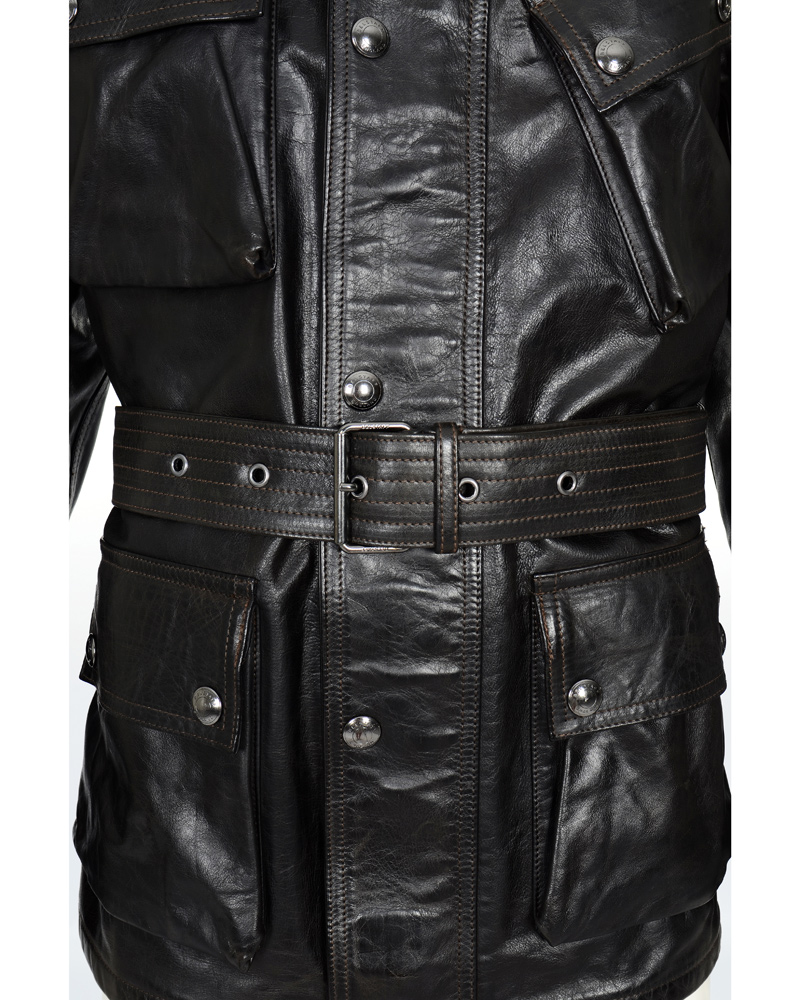 Herre | Jakker | Belstaff | Panther 4 Pocket Belted Leather Jacket Black