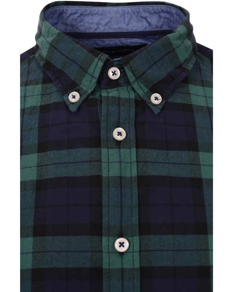 Herre | Skjorter | Tommy Hilfiger | Pharr Check New York Fit Shirt Navy