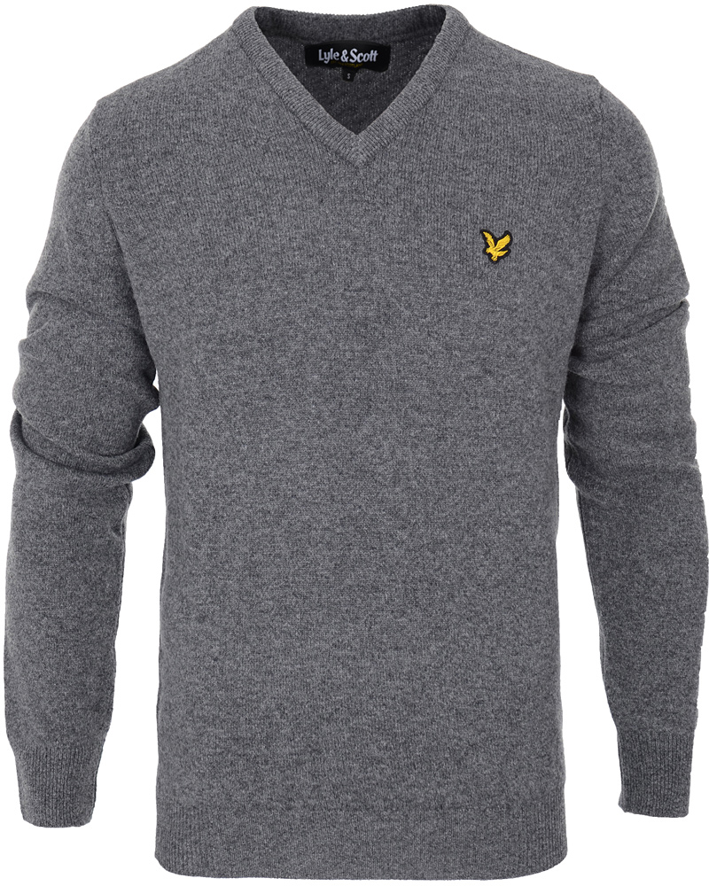 lyle and scott v neck lambswool jumper