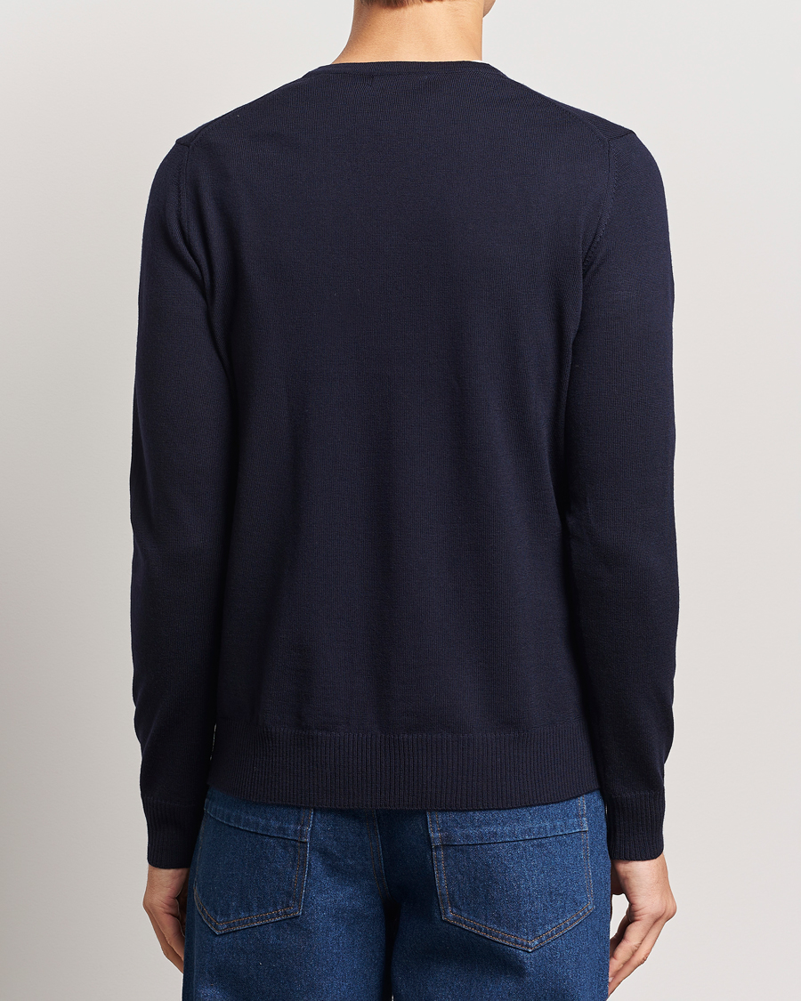 Herre | Trøjer | J.Lindeberg | Lymann True Merino V-Neck Pullover Navy