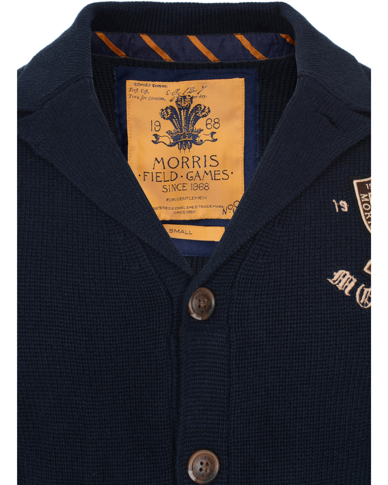 Herre | Trøjer | Morris | Kinsley Knitted Blazer Navy