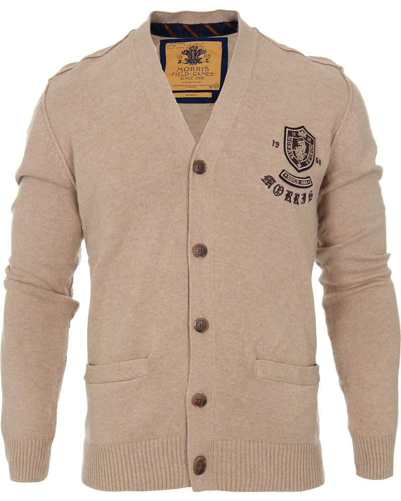Herre | Trøjer | Morris | Bertie Cardigan Camel