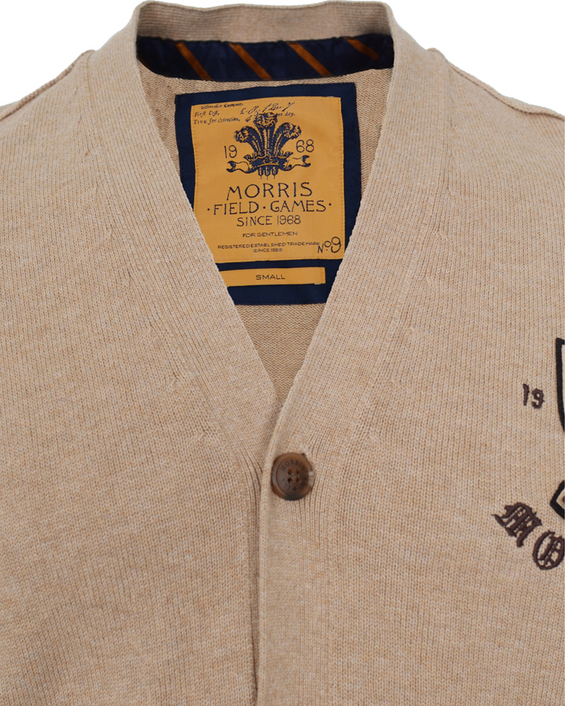Herre | Trøjer | Morris | Bertie Cardigan Camel