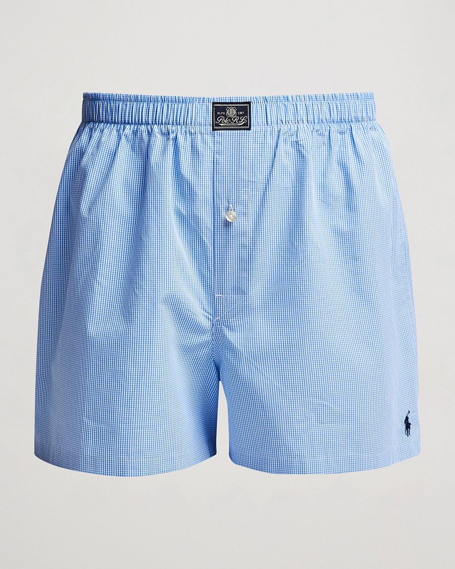 Herre | Undertøj | Polo Ralph Lauren | Woven Boxer Blue Gingham Blue