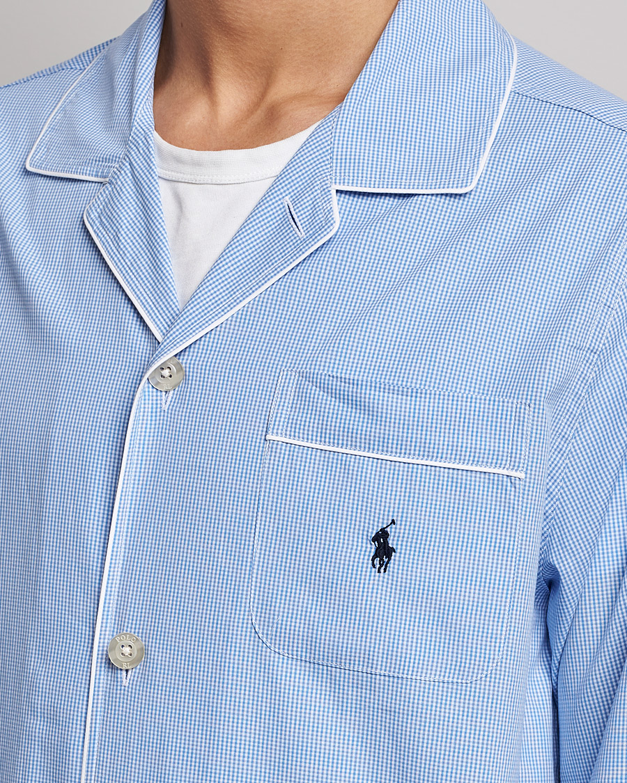 Herre | Pyjamas & Morgenkåber | Polo Ralph Lauren | Pyjama Set Mini Gingham Blue