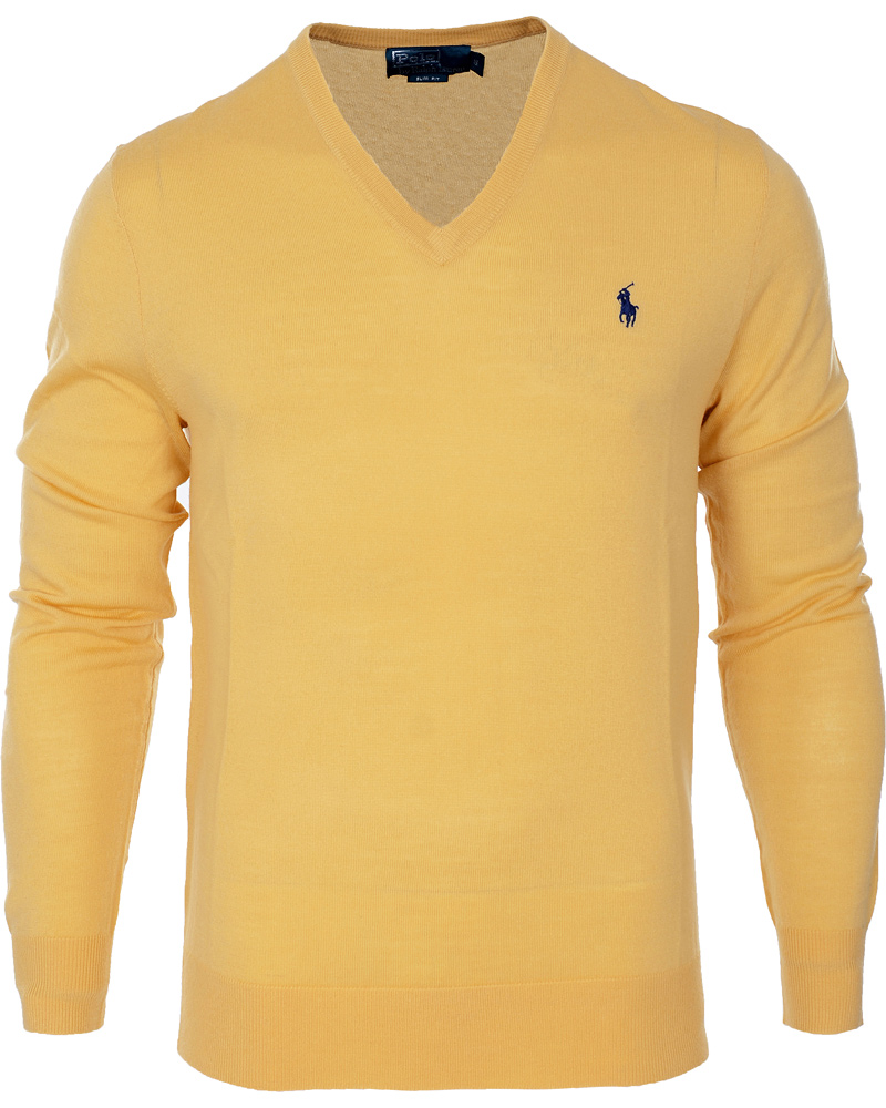 Herre | Trøjer | Polo Ralph Lauren | Merino V-Neck Morgan Yellow