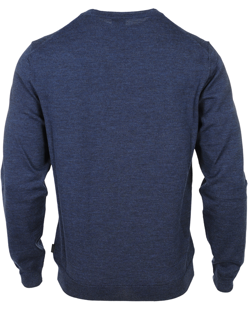Herre | Trøjer | BOSS BLACK | BOSS Batisse-B Pullover Open Blue