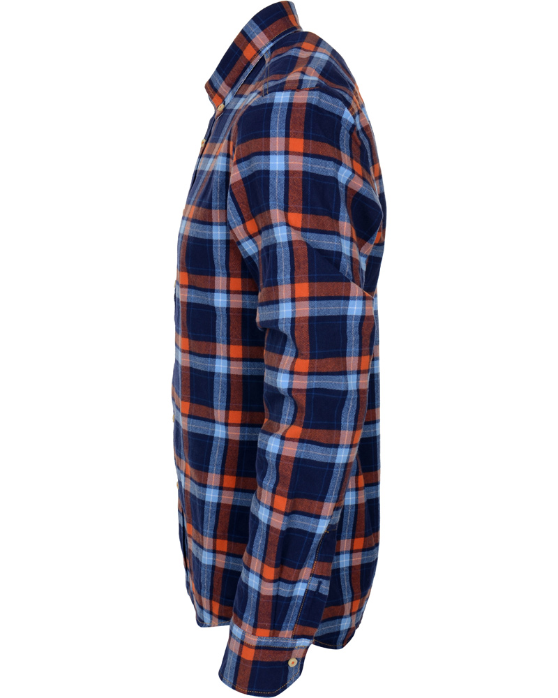 Herre | Skjorter | Stenströms | Skjorta Sport Flanell Navy