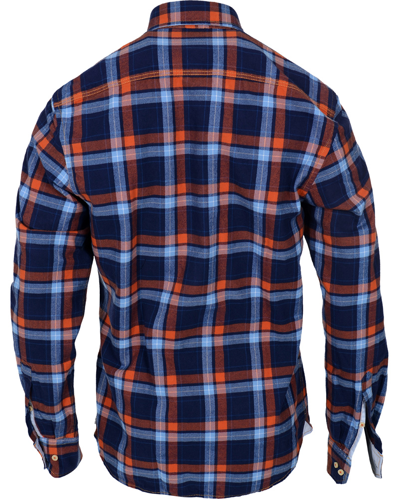 Herre | Skjorter | Stenströms | Skjorta Sport Flanell Navy