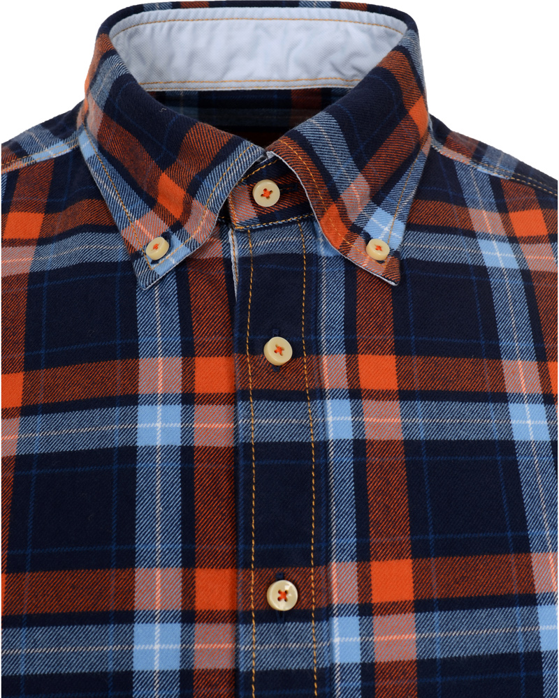 Herre | Skjorter | Stenströms | Skjorta Sport Flanell Navy