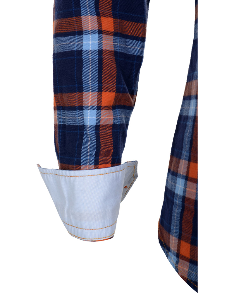 Herre | Skjorter | Stenströms | Skjorta Sport Flanell Navy