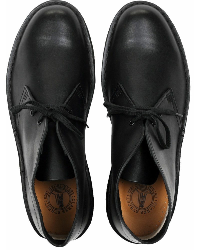 Herre | Clarks Originals Desert Boot Black Leather | Clarks Originals | Desert Boot Black Leather