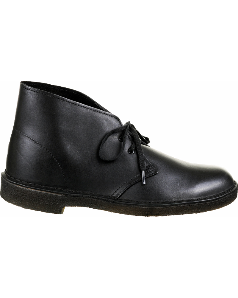 Herre | Clarks Originals Desert Boot Black Leather | Clarks Originals | Desert Boot Black Leather