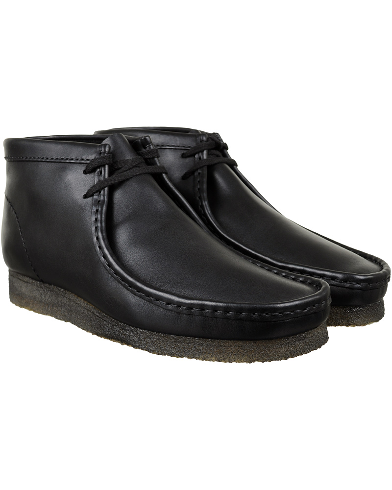 Herre | Clarks Originals Wallabee Boot Black Leather | Clarks Originals | Wallabee Boot Black Leather