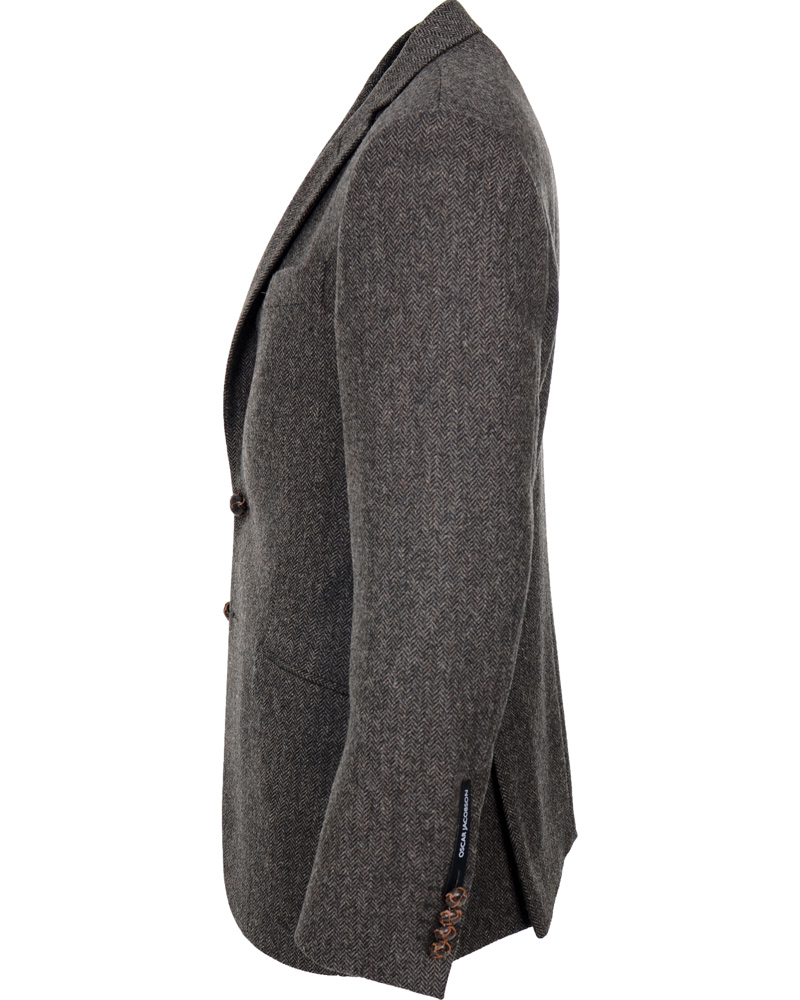 Herre | Blazere & jakker | Oscar Jacobson | Fiore Tweed Jacket Dark Brown