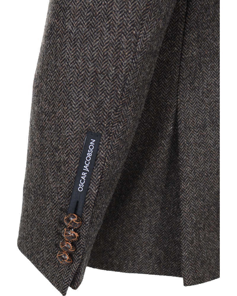 Herre | Blazere & jakker | Oscar Jacobson | Fiore Tweed Jacket Dark Brown