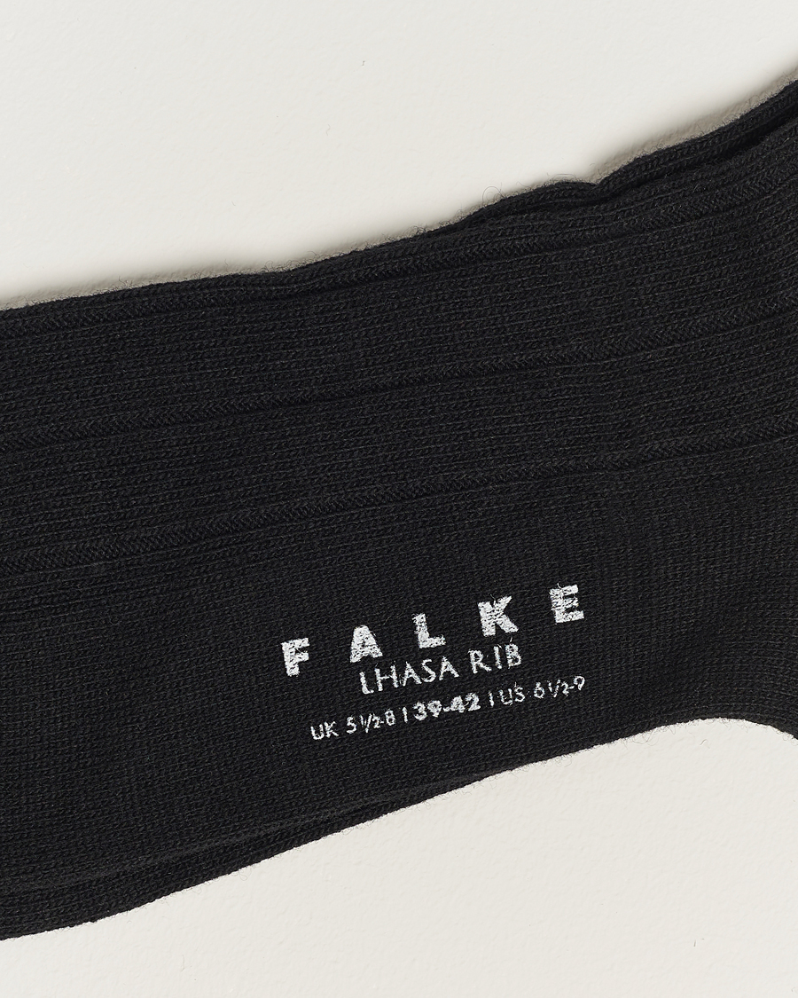 Herre |  | Falke | Lhasa Cashmere Socks Black