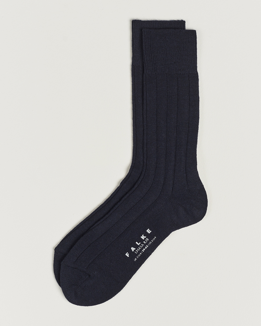 Herre | Undertøj | Falke | Lhasa Cashmere Socks Dark Navy