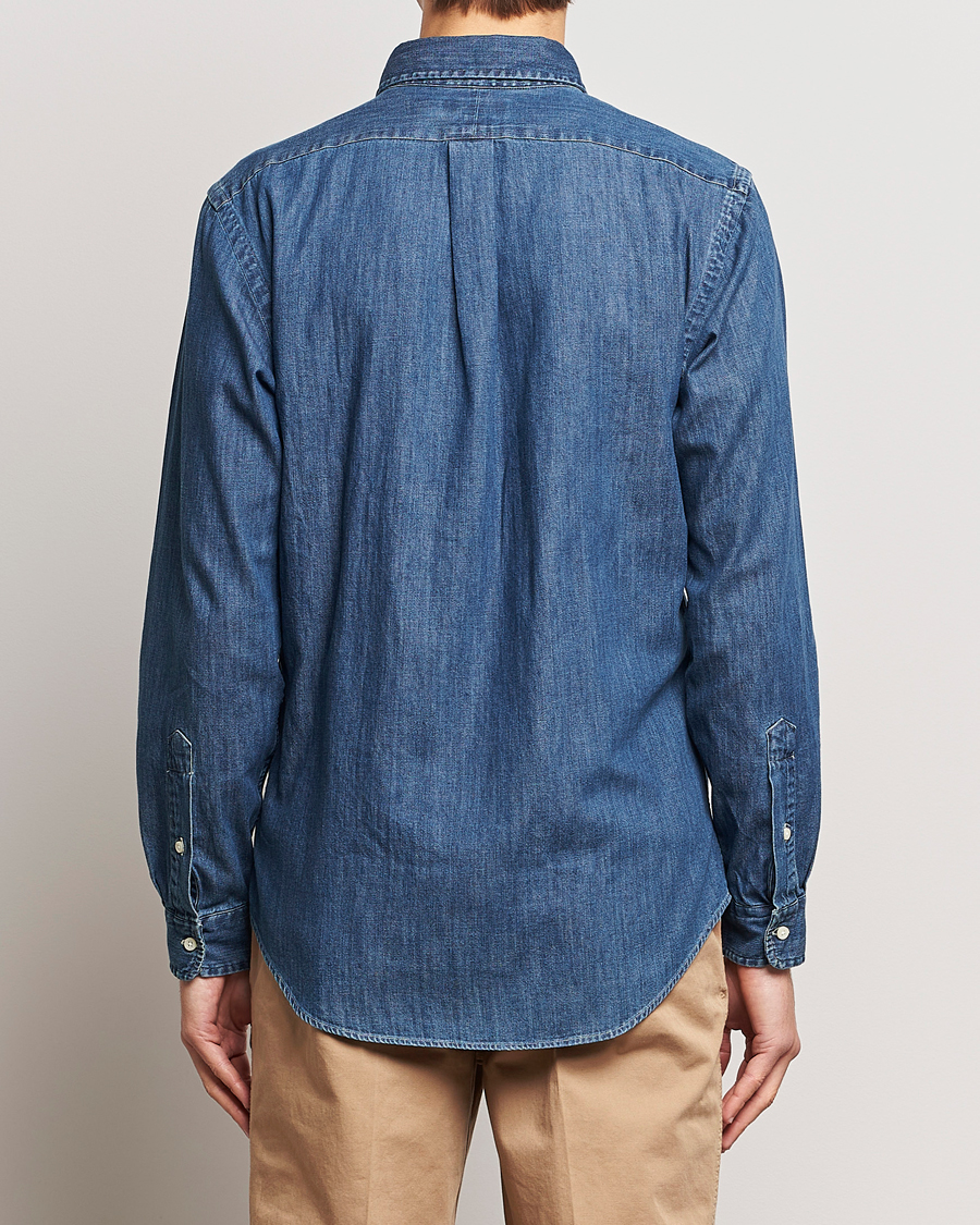Herre | Skjorter | Polo Ralph Lauren | Custom Fit Shirt Denim Dark Wash