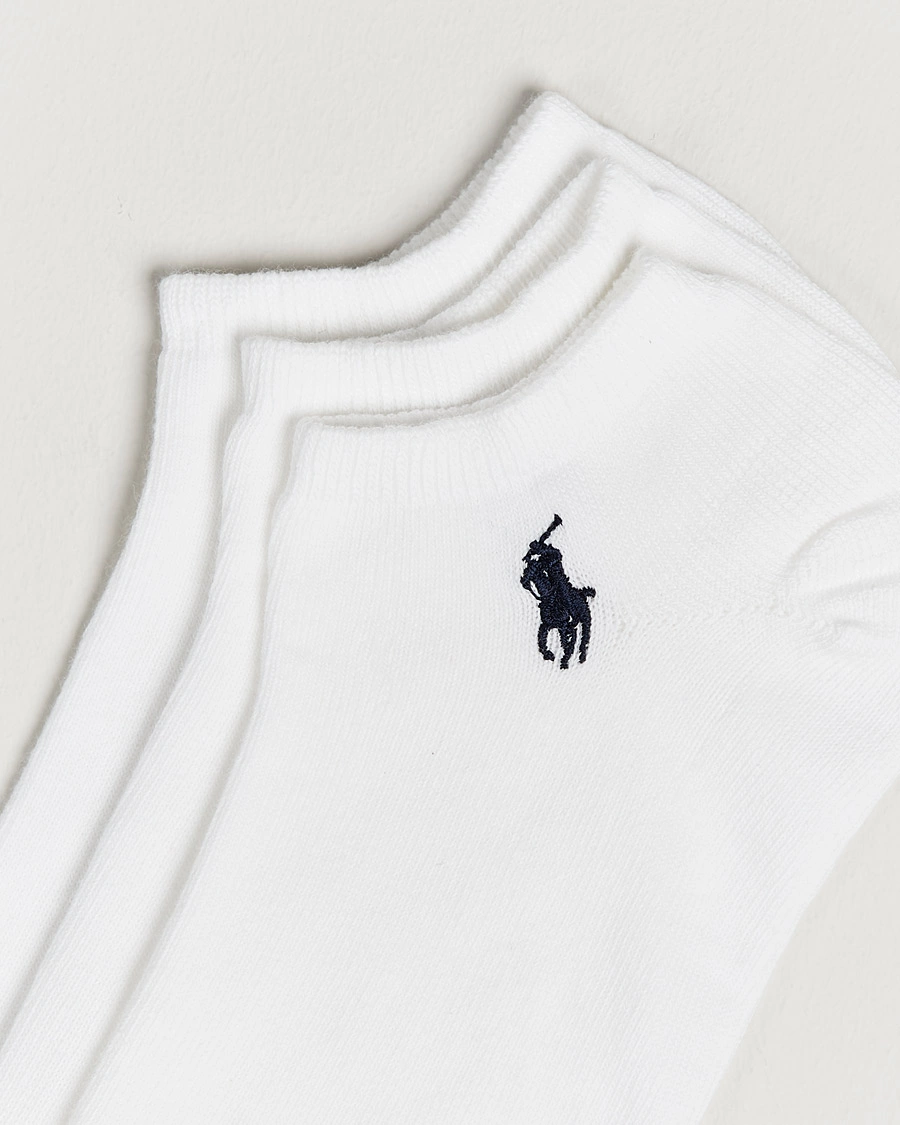 Herre | Ankelsokker | Polo Ralph Lauren | 3-Pack Ghost Sock White