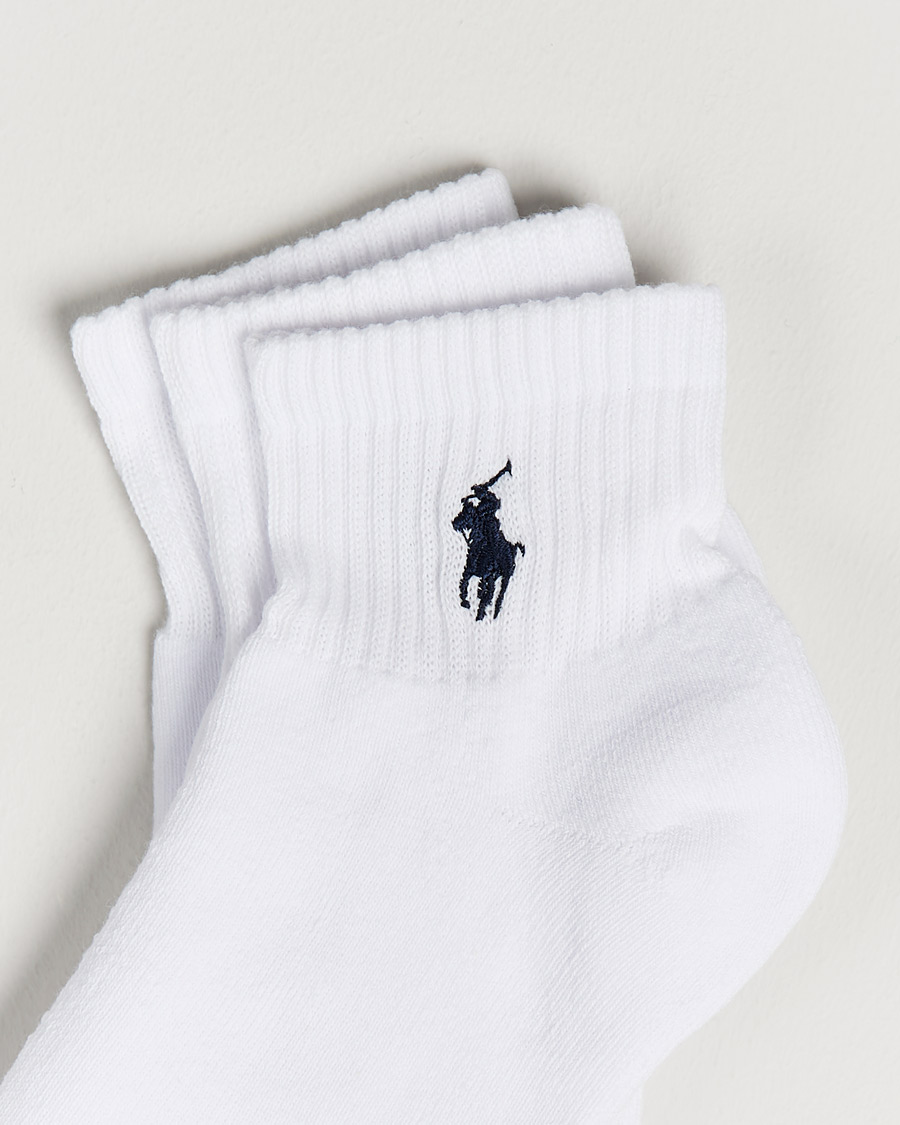 Herre | Afdelinger | Polo Ralph Lauren | 3-Pack Sport Quarter Socks White