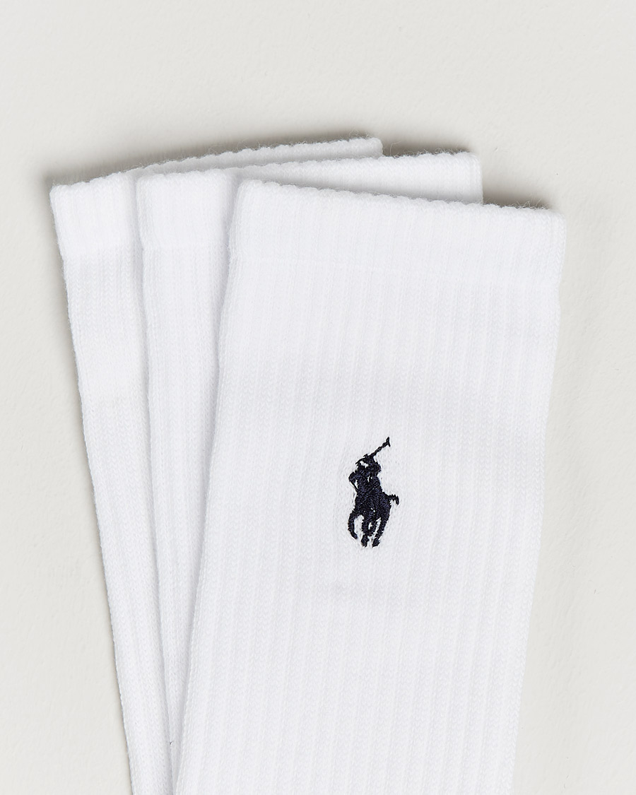 Herre | Undertøj | Polo Ralph Lauren | 3-Pack Sport Socks White